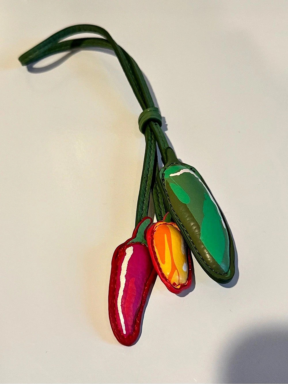 Vera Bradley Chili Pepper Handbag/Purse Charm Vegan Leather